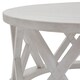 image 2 of Stamford Plank Collection Round Coffee Table - Pine - L100 x W100 x H45 cm - White White