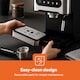 image 8 of GEEPAS 5 In 1 Espresso Coffee Machine with Milk Frother 20 Bar 1350W - Silver