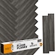 image 2 of NOVECRAFTO Self Adhesive Floor Planks | 36x5.98in (91.4x15.2cm) Each | Peel & Stick Vinyl Flooring | Dark Shadowline Flow Wood Effect | Waterproof DIY Tiles Black | 0.97 sqm