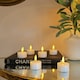image 4 of Auraglow Set of Flickering Flame LED Tea Lights | White