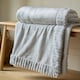 image 1 of Catherine Lansfield Velvet And Faux Fur Soft Touch Blanket Throw | Silver | Silver Grey