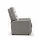 image 4 of Faux Leather Grey Milazzo Recliner Chair