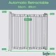 image 5 of Bettacare Automatic Folding Retractable Dog Gate, 55cm - 89cm, Black, Folding Stair Gate for Pets, Retractable Dog Safety Gate