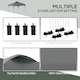 image 7 of Outsunny 3 x 3M Pop Up Gazebo, UPF 50 Foldable Canopy Tent with Wheeled Carrybag, 4 Leg Weight Bags, Height Adjustable Marquee Shelter 1 person easy setup for Outdoor Garden Patio Party, Dark Grey