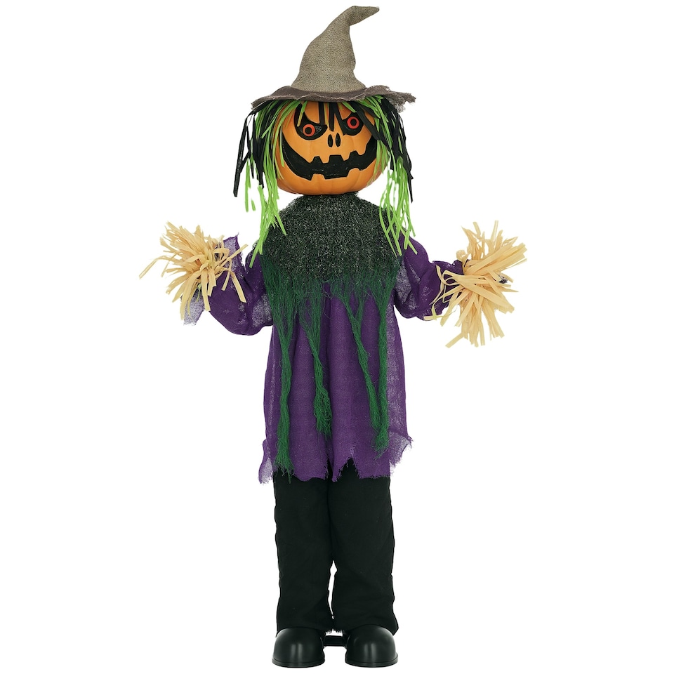 image 1 of HOMCOM Pumpkin Halloween Animatronic Prop for Indoor Outdoor Decoration