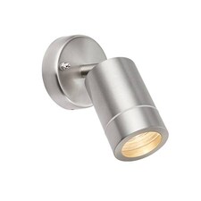 Palin Outdoor Spotlight Brushed Stainless Steel, Glass IP44, GU10