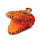 image 1 of Silicone Hot Grab Mini Oven Mitt, Hot Print Orange