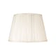 image 2 of Traditional Classic Cream Faux Silk Pleated Inner Lined Lamp Shade - 10" | Cream | Cream | 1