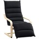 image 9 of HOMCOM Birch Wood Lounge Chair for Living Room, Bedroom Grey | Natural Birch