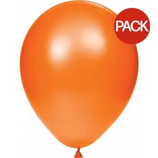 Globos Latex Balloons (Pack of 100) - Neon Orange - One Size