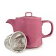 image 1 of Scandi Home 1L Oslo Pink Teapot with Stainless Steel Infuser