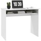 image 1 of HOMCOM Computer Desk Writing Table Study Workstation High Gloss White