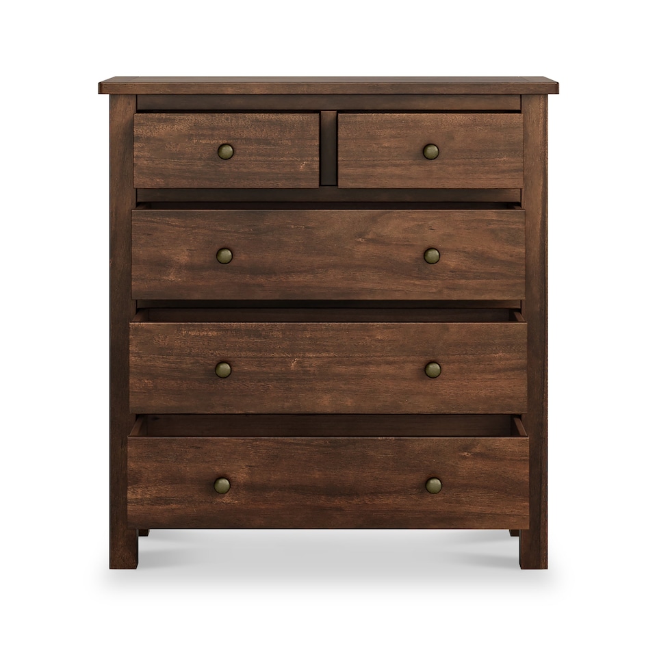 image 1 of Duchy Acacia 2 over 3 Chest of Drawers - Fully Assembled By Roseland Furniture