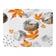 image 1 of Maple Leaves & Marbled Circles Blanket | Multi