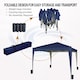 image 2 of MCC Direct 2X2 Pop up Blue Gazebo | Brown | Blue
