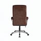 image 4 of Hampton office chair in brown leather Brown | Brown