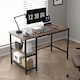 image 2 of MCC Direct Computer Desk with 2 Adjustable shelves - Chicago 120cm Grey | Grey