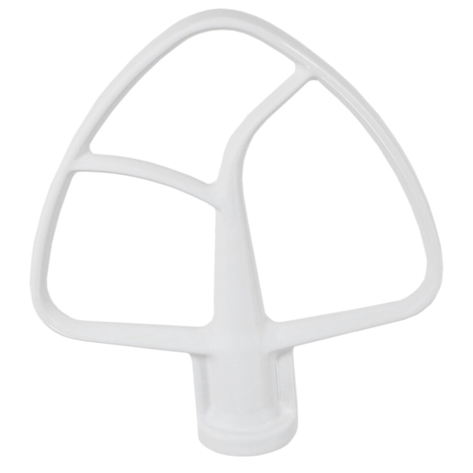 image 1 of SPARES2GO Flat Edge Beater 5K5THCB K45B Type for KitchenAid 4.3 4.7 4.8 L Tilt Head Stand Mixer K45 K45SS KSM75 KSM90 KSM95