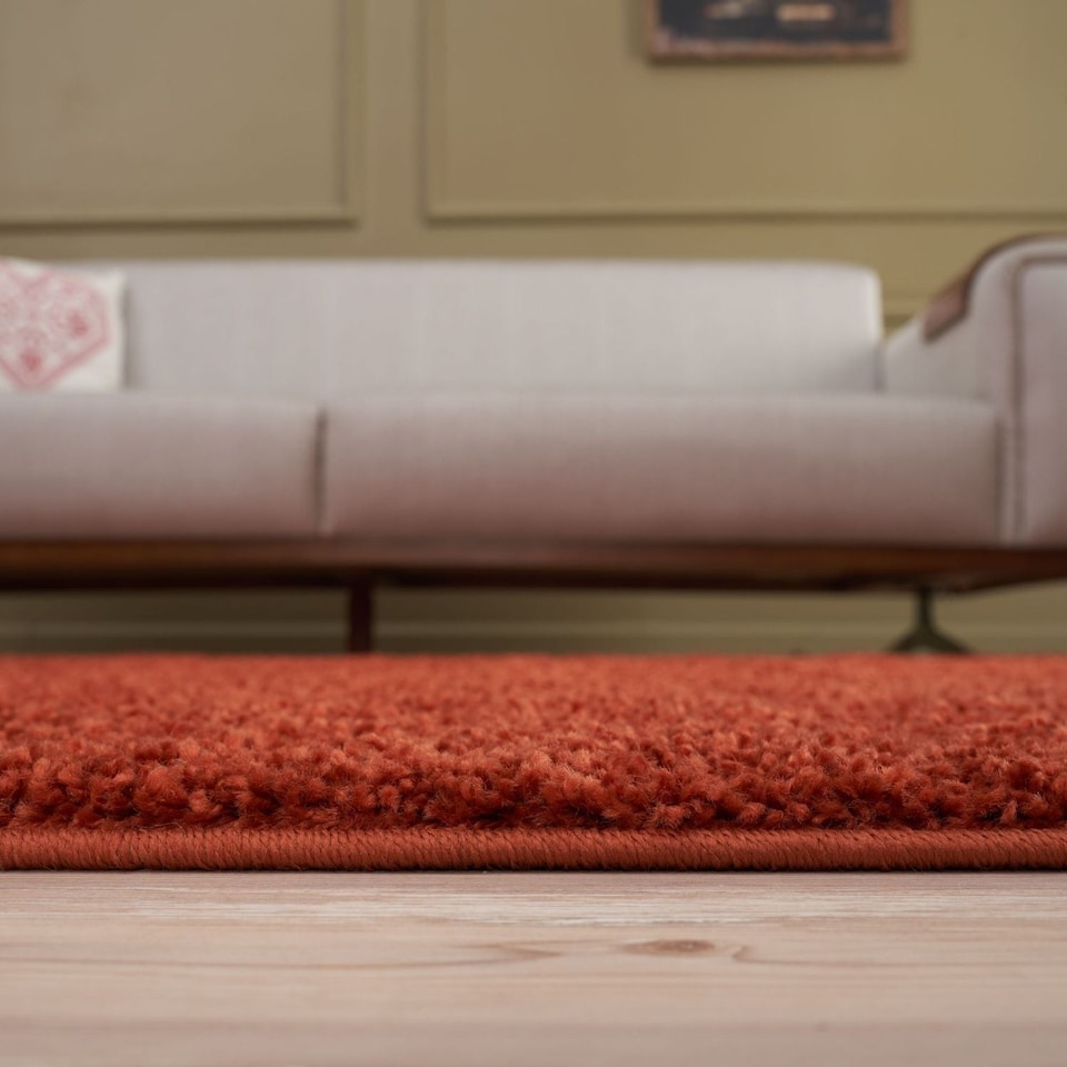 image 1 of The Rugs Myshaggy Collection Plain Soft High Pile Shaggy Floor Rugs and Runners Living Room Bedroom