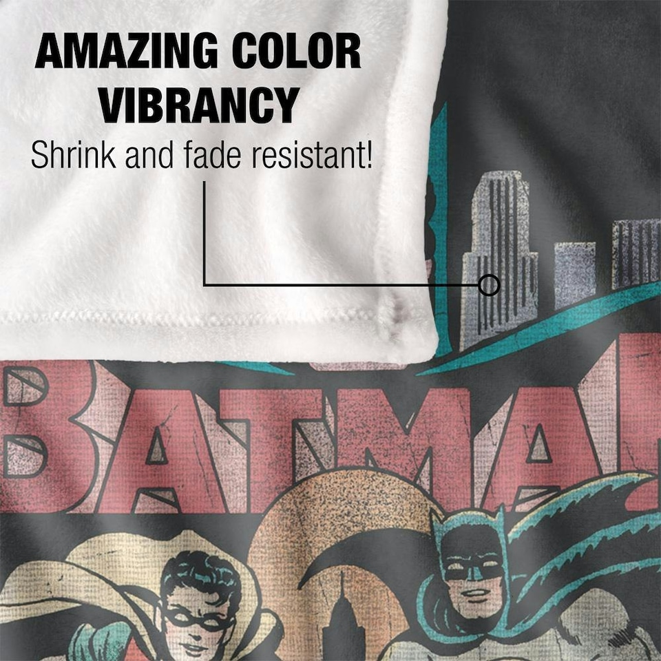 image 1 of Batman TV Robin Blanket - Multicoloured - One Size