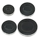 image 1 of SPARES2GO (Non Universal) Oven Cooker Hob Gas Burner Crown & Flame Cap Kit for Diplomat Oven/Cooker/Hob (Small, 2 Medium & Large, 55mm - 100mm)