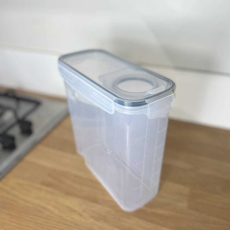 image 1 of 4pc Airtight Reusable Plastic Kitchen Food Storage Container Organiser Set