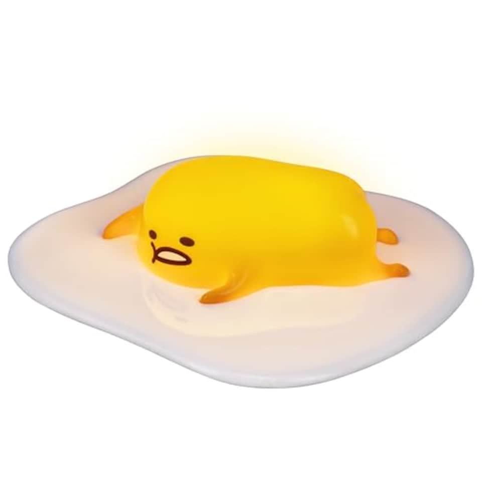 image 1 of Gudetama Icon Light, Sanrio 3D Flexible Rubber Egg Lamp, Lazy Egg Night Light for Kids, Anime Room Decor, Paladone