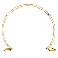 Dual Circle Arch Stand Party Background Decoration, Garden Arbors - 260x220cm