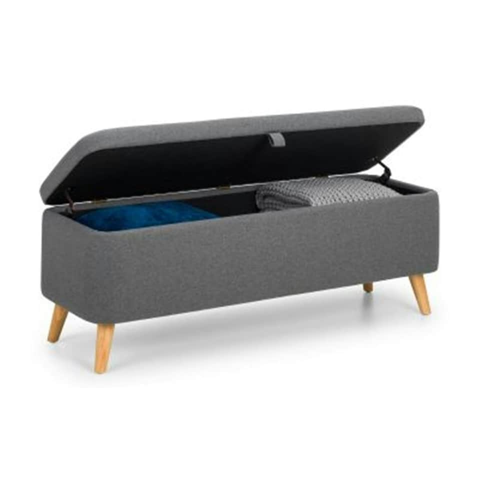 image 1 of Stilted Premium Smoky Grey Fabric Blanket Box