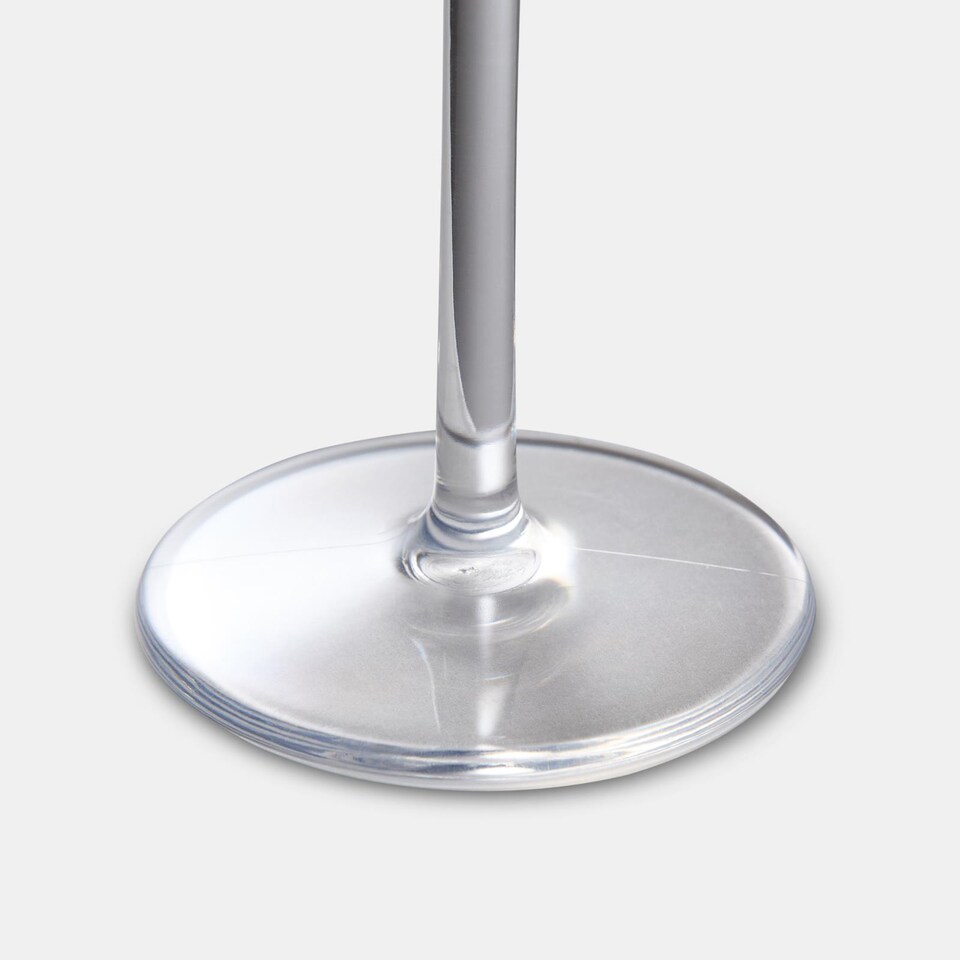 image 1 of OHS Set of 4 Ribbed Plastic Champagne Cocktail Glasses Reuseable Party Flute