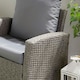 image 8 of VonHaus 4 Seater Rattan Effect Garden Furniture Set