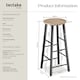 image 6 of Bar stools Keynes | Brown | industrial wood light, oak Sonoma | 2