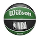 image 2 of Wilson Team Tribute Boston Celtics Leather Basketball - Green/Black - 7