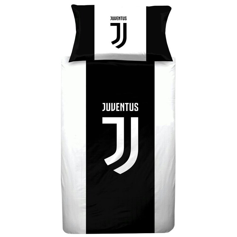 Juventus F.C. Duvet Cover Set - Black/White - Single
