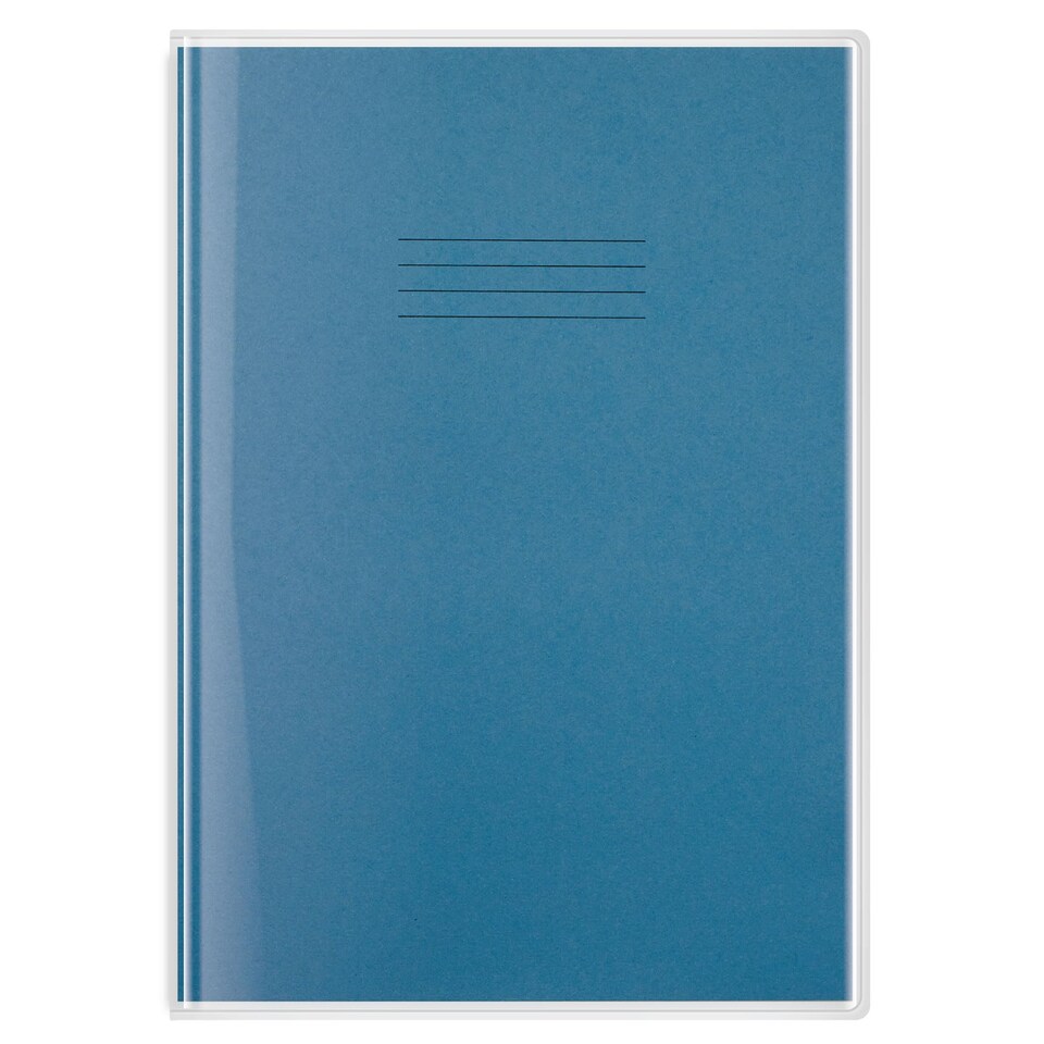 image 1 of Rhino Plastic Protective Sleeves Exercise Book Covers Clear A4 10 Pack