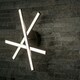 image 2 of ValueLights Infinity Black Crossover Integrated LED Ceiling Light Black