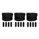 image 1 of 60m Black Gutter Brush Leaf & Moss Guard Protection with Set of 12 Downpipe Plugs