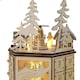 image 3 of Living and Home LED Rotating Countdown Calendar Wooden Music Box for Christmas