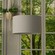 image 2 of ValueLights Reni Medium Grey Fabric Pendant Shade