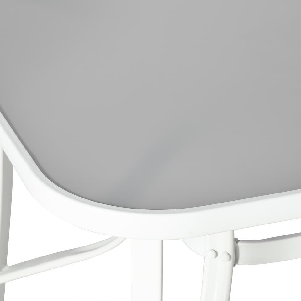 image 1 of Outsunny 7 Piece Garden Dining Set with Dining Table and Chairs, 6 Seater Outdoor Furniture with Parasol Hole for Deck and Balcony, Grey