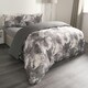 image 5 of OHS Marble Print Duvet Quilt Cover Bedding Set, King - Grey/White