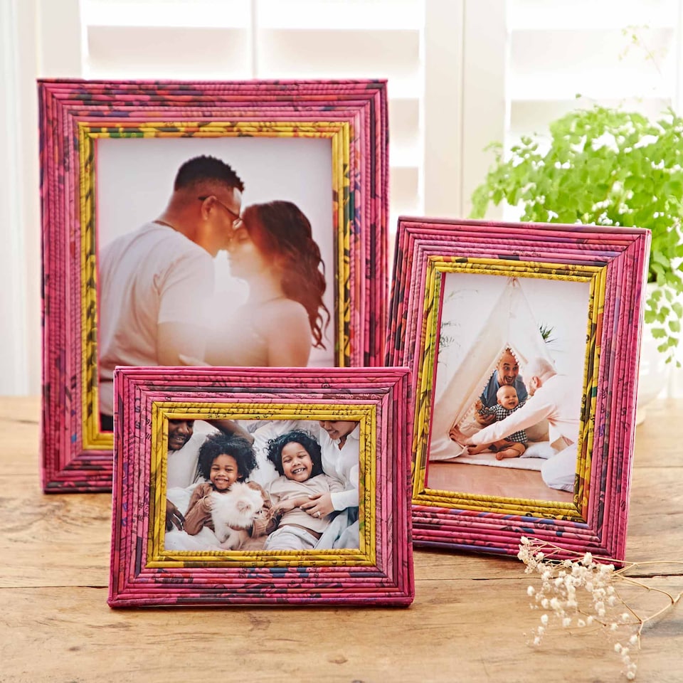 image 1 of Recycled Newspaper Photo Frame