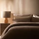 image 6 of OHS Thermal Soft Teddy Fleece Duvet Cover Bedding Set | Brown | Mink | King