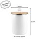 image 9 of Oak Leaves & Berries Compost Caddy - Metal 2L Golden Yellow Decorative Kitchen Food Waste Bin