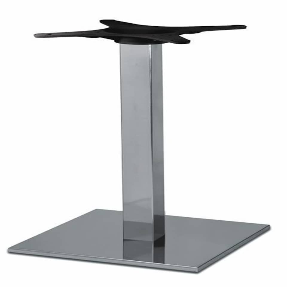 Zuton Square Inox Table Base Silver