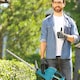 image 9 of Outsunny 20 Cordless Hedge Trimmer, 18V Electric Hedge Cutter with 51cm Dual Action Blade, 2 x 4000mAh Batteries and Brushless Motor for Garden Branches, Shrubs, Twigs, Blue