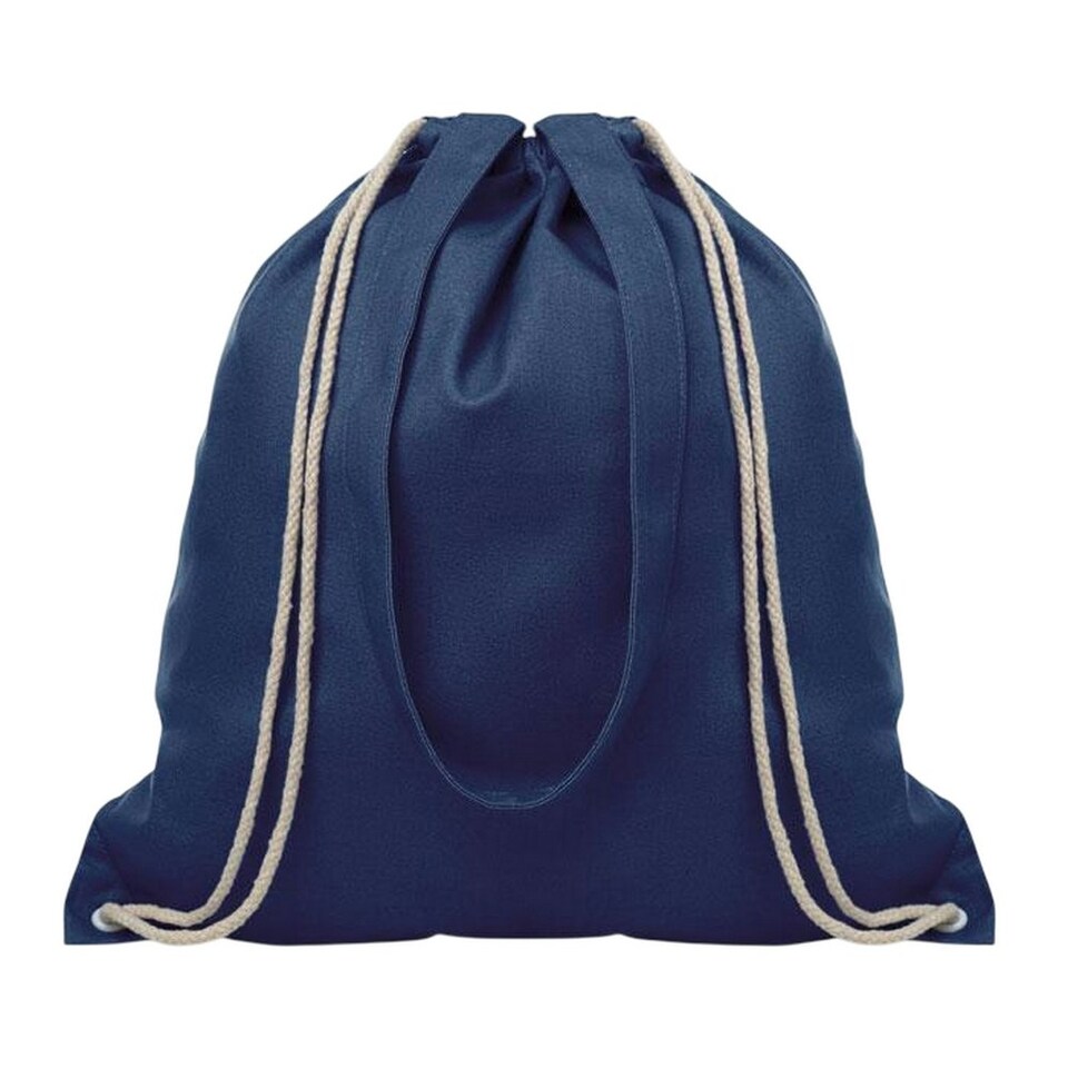image 1 of MidOcean Moira Canvas Drawstring Bag - Blue - One Size Blue