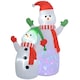 image 6 of Outsunny 8FT Christmas Inflatable Snowman with Rotating Colorful LED Light