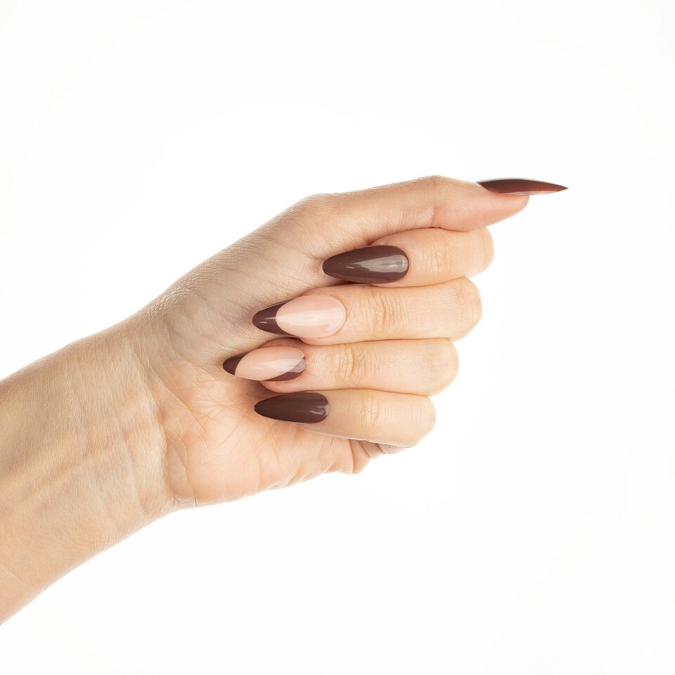 image 1 of Nail HQ Chocolate Envy Almond Nails