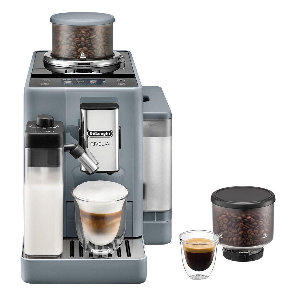Delonghi Rivelia Bean to Cup Automatic Coffee Machine, Grey